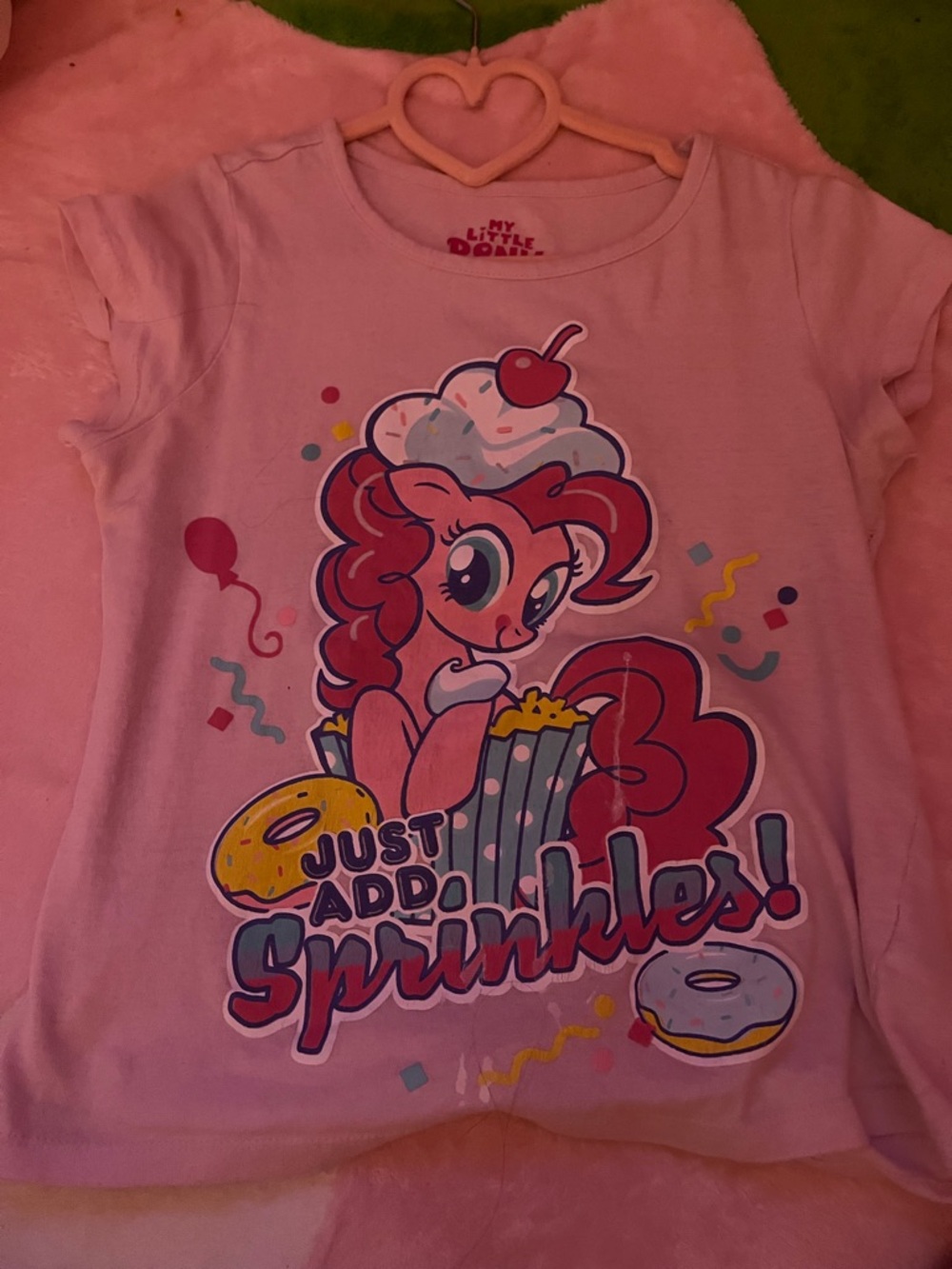 My Little Pony Pink Short Sleeve Tee with Sprinkle Pony Graphic